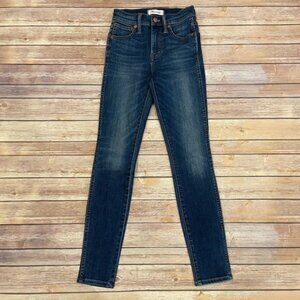 Madewell 10 Inch High Rise Skinny Jeans in Danny Wash
